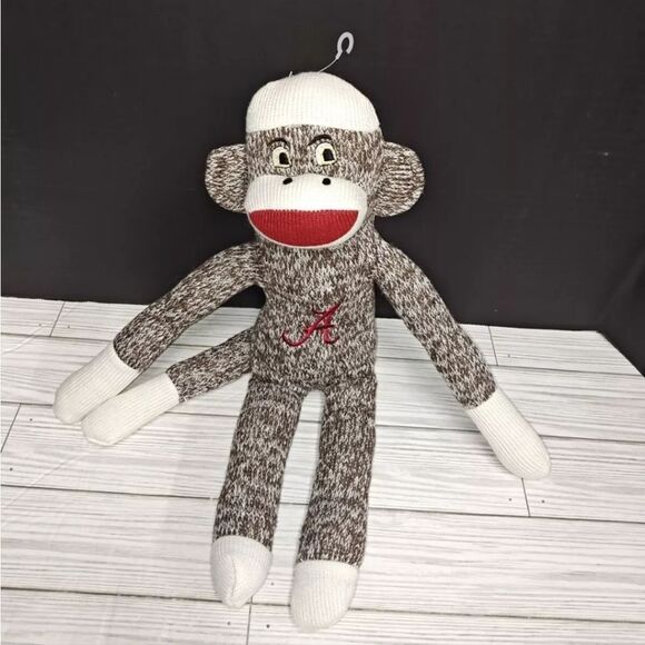 Alabama Crimson Tide Collectible Plush Sock Monkey Jenkins Enterprises 2010 - Picture 1 of 9